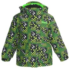 Marker Joker Jacket - Insulated (For Little Boys) in Green Print - Closeouts