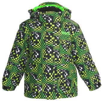Marker Joker Jacket - Insulated (For Little Boys) in Green Print