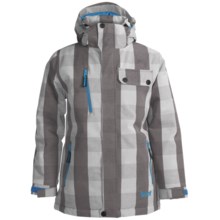Marker Jr. B. Deuce Ski Jacket (For Boys) in Black Plaid - Closeouts