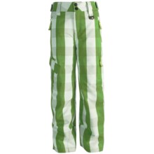 Marker Sabre Ski Pants - Insulated (For Boys) in Green Plaid - Closeouts