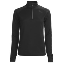Marker USA Active Fleece Shirt - Zip Neck, Long Sleeve (For Women) in Black - Closeouts