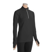 Marker USA Active Plus Zip Mock Turtleneck - Fleece, Long Sleeve (For Women) in Black - Closeouts