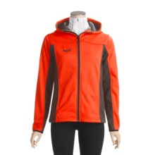 Marker USA Athena Fleece Jacket - Windstopper®, Hooded (For Women) in Fiery Red - Closeouts