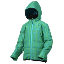 Marker USA Whirl Quilted Jacket - Insulated (For Girls) in Clover Green - Closeouts