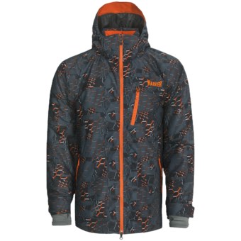 Marker Vertigo Print Ski Jacket - Waterproof, Insulated (For Men) in Orange