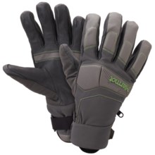 Marmot Aerial Undercuff Gloves - Waterproof, Insulated (For Men) in Cinder/Slate Grey - Closeouts
