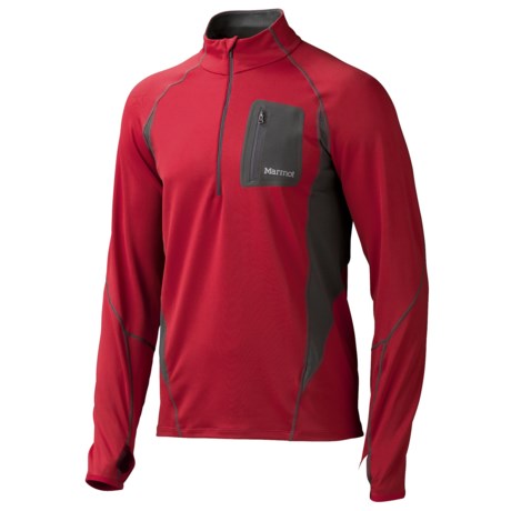 Marmot Elance Shirt UPF 50 Zip Neck Long Sleeve For Men