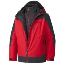Marmot Gorge Component 3-in-1 Jacket - Waterproof, Removable Liner (For Boys) in Team Red/Black - Closeouts
