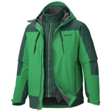 Marmot Gorge Component Jacket - Waterproof, 3-in-1 (For Men) in Dark Fern/Deep Forest - Closeouts