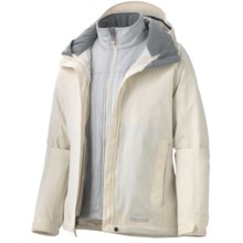 Marmot Intervale Component Jacket - Waterproof, 3-in-1 (For Women) in Turtle Dove - Closeouts