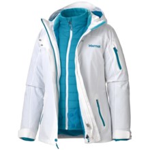 Marmot Julia Component Jacket - Waterproof, Insulated, 3-in-1 (For Women) in White - Closeouts