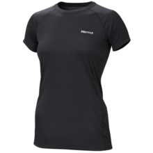 Marmot Lightweight Crew Base Layer Top - Polartec® Power Dry®, Short Sleeve (For Women) in Black - Closeouts