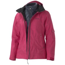 Marmot Lindsey Component Jacket - Waterproof, 3-in-1 (For Women) in Bright Rose - Closeouts