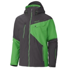 Marmot Mantra MemBrain® Jacket - Waterproof (For Men) in Dark Granite/Bright Grass - Closeouts