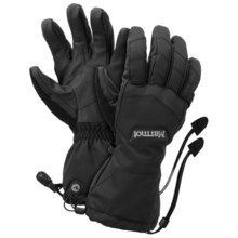 Marmot Moraine Gloves - Waterproof, Insulated (For Men) in Black - Closeouts