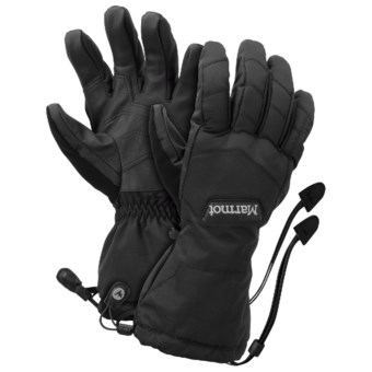 Marmot Moraine Gloves - Waterproof, Insulated (For Men) in Black