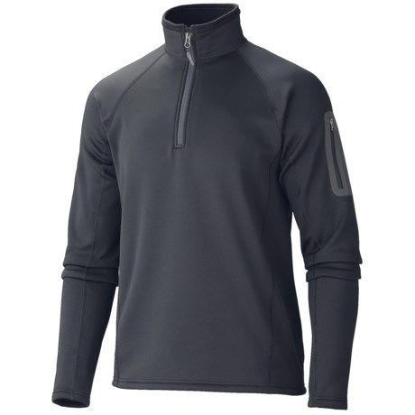 Marmot Polartec® Power Stretch® Pullover - Zip Neck (For Men) in Dark Granite 