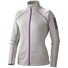Marmot Power Stretch Jacket - Polartec® Power Stretch® (For Women) in Platinum - Closeouts