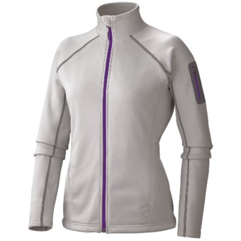 Marmot Power Stretch Jacket - Polartec® Power Stretch® (For Women) in Platinum