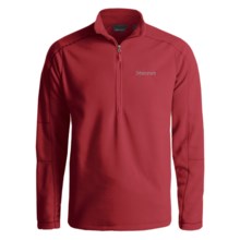Marmot Rocklin Fleece Pullover Shirt - Zip Neck, Long Sleeve (For Men) in Fire - Closeouts