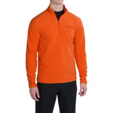 Marmot Rocklin Fleece Shirt - Zip Neck, Long Sleeve (For Men) in Sunset Orange - Closeouts