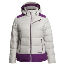 Marmot Sling Shot Down Jacket - 650 Fill Power (For Women) in Glacier Grey/Grape Juice - Closeouts