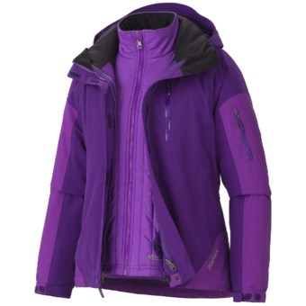 Marmot Tamarack Component Jacket - Waterproof, Insulated, 3-in-1 (For Women) in Deep Purple/Vibrant Purple