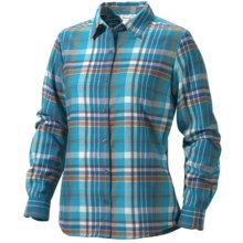 Marmot Thalia Flannel Shirt - UPF 50, Long Sleeve (For Women) in Mosaic Blue - Closeouts