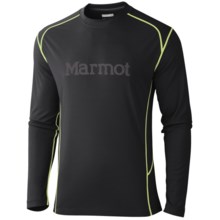 Marmot Windridge Graphic Shirt - UPF 50, Long Sleeve (For Men) in Black/Gargoyle - Closeouts