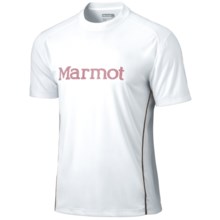 Marmot Windridge Graphic  T-Shirt - UPF 50, Short Sleeve (For Men) in White/Rocket Red - Closeouts