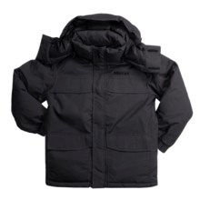 Marmot Yukon Down Parka - 650 Fill Power (For Boys) in Black - Closeouts