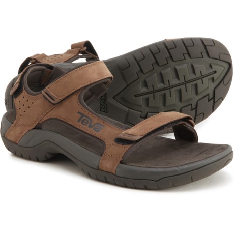 Teva Marston Sandals - Leather (For Men) - BROWN (8 )