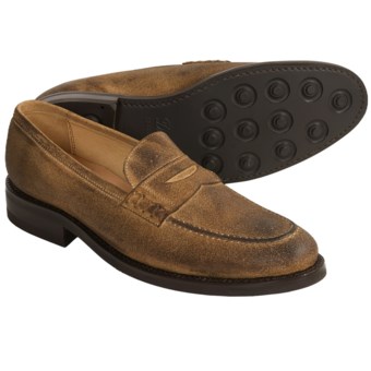 Martin Dingman Rudyard Shoes - Leather Penny Loafers (For Men)