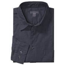 Martin Gordon Cotton Canvas Sport Shirt - Long Sleeve (For Men) in Navy - Closeouts