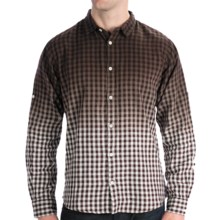 Martin Gordon Dip-Dyed Check Sport Shirt - Long Sleeve (For Men) in Brown - Closeouts