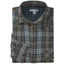 Martin Gordon Double-Faced Sport Shirt - Cotton Gauge Plaid, Long Sleeve (For Men) in Blue - Closeouts