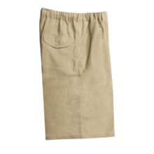 Martin Gordon Drawstring Shorts - Linen (For Men) in Khaki - Closeouts