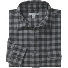 Martin Gordon Flannel Check Shirt - Long Sleeve (For Men) in Grey - Closeouts