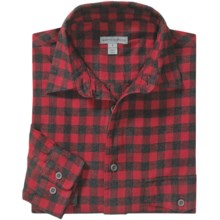 Martin Gordon Flannel Check Shirt - Long Sleeve (For Men) in Red - Closeouts