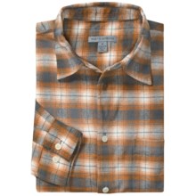 Martin Gordon Flannel Plaid Sport Shirt - Long Sleeve (For Men) in Almond - Closeouts