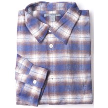Martin Gordon Flannel Plaid Sport Shirt - Long Sleeve (For Men) in Blue/Brown - Closeouts