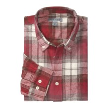 Martin Gordon Flannel Plaid Sport Shirt – Cotton, Long Sleeve (For Men) in Red - Closeouts