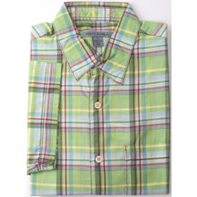 Martin Gordon Large Check Shirt - Short Sleeve (For Men) in Light Green/Brown - Closeouts
