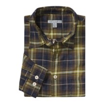 Martin Gordon Light Plaid Sport Shirt - Long Sleeve (For Men) in Navy - Closeouts