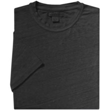 Martin Gordon Linen T-Shirt - Crew Neck, Short Sleeve (For Men) in Black - Closeouts