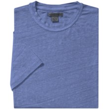 Martin Gordon Linen T-Shirt - Crew Neck, Short Sleeve (For Men) in Cannes Blue - Closeouts