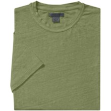 Martin Gordon Linen T-Shirt - Crew Neck, Short Sleeve (For Men) in Ciliantro - Closeouts