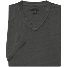 Martin Gordon Linen T-Shirt - V-Neck, Short Sleeve (For Men) in Black - Closeouts