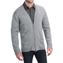 Martin Gordon Merino Wool Cardigan Sweater (For Men) in Grey - Closeouts