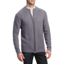 Martin Gordon Merino Wool Cardigan Sweater - Full Zip (For Men) in Heather Grey - Closeouts